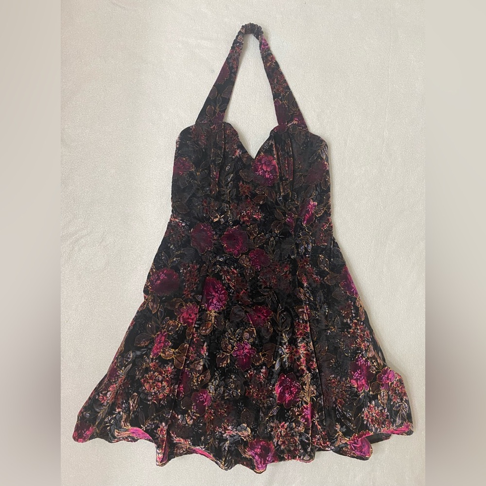 Vintage 90s Rampage Black Velvet Tulle Whimsygoth Ballet Dress Size 11 Juniors